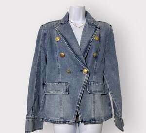 Dictionary Denim Blazer Jacket